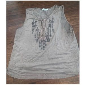 Tan Top , Western Top